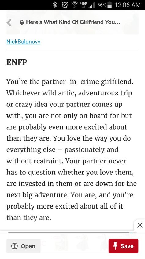 Yes yes yes Enfp As A Girlfriend, Entp Girlfriend, Enfp Girlfriend, Campaigner Personality, Enfp Things, Enneagram 2, Enfp Personality, Enfp T, Infp Personality