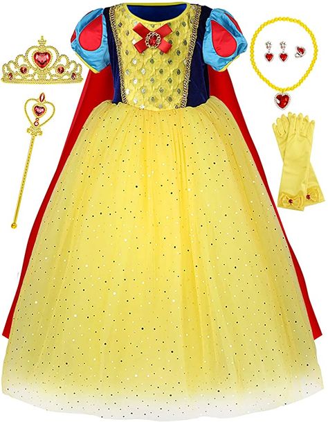 Princess Costumes For Girls, Disney Princess Toys, Disney Princess Costumes, Snow White Dresses, Princess Snow White, Snow White Costume, White Costume, Glamouröse Outfits, Princess Toys