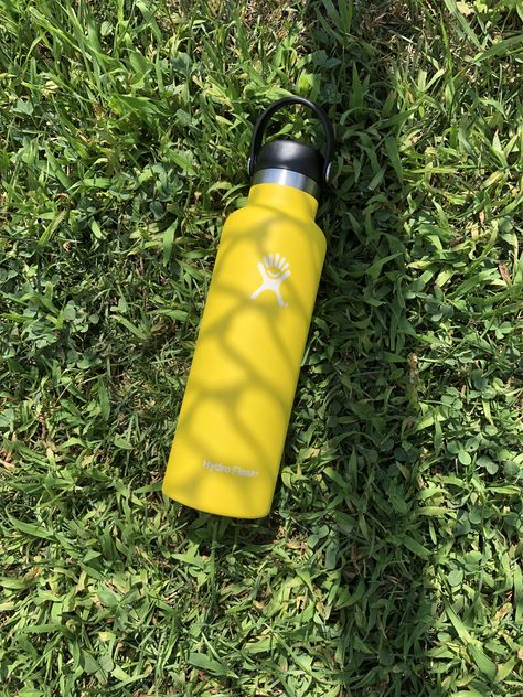 Yellow Hydroflask, Hydro Flask Aesthetic, Flask Aesthetic, My Yellow, Quiet Life, Hydro Flask, Yellow Aesthetic, Kitchen Products, Print Ads