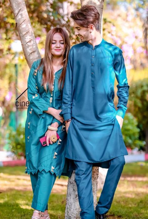 Couple Dress Matching Pakistani, Couple Dress Matching, Couple Dressing, Beautiful Jewish Women, Couple Matching Outfits, Cute Love Photos, Couples Outfit, Afghan Fashion, Couple Dress