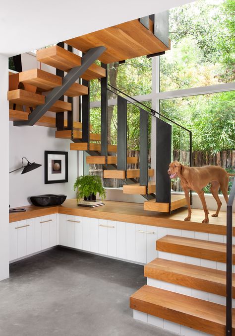 Stair Design Architecture, Austin Interior Design, Staircase Interior Design, Staircase Design Modern, Stairway Design, Stairs Design Modern, Architecture Model House, Minimal House Design, Home Stairs Design