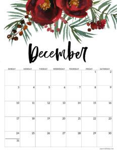 Paper Trail Design, Free Printable Calendar Templates, Floral Calendar, Flower Calendar, Trail Design, Floral Planner, December Calendar, Happy Birthday Signs, Journal Books