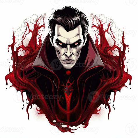 vampire Dracula blood Halloween illustration scary horror design tattoo vector isolated sticker fantasy Dracula Illustration, Dracula Tattoo, Horror Design, Vampire Dracula, Tattoo Vector, Halloween Illustration, Halloween Clipart, Design Tattoo, The Vampire