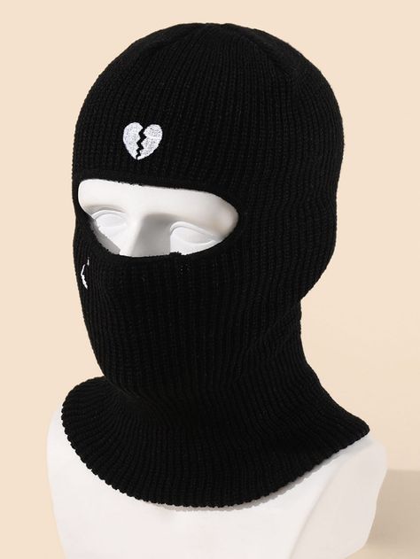 Men's Balaclava, Mens Beanie Hats, Knitted Balaclava, Men's Beanies, Full Face Mask, Ski Mask, Women's Beanie, Casual Hat, Casual Black