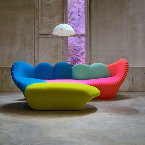 Weird Shaped Couch, 3 D, Couch, Vase, Sculpture, Furniture