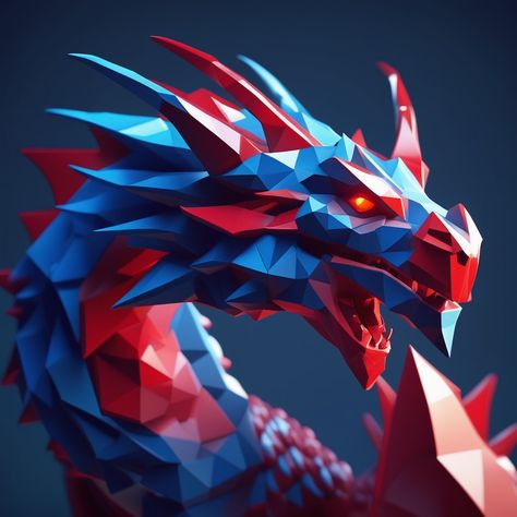 Low Poly Dragon, Black Dragon, A Dragon, Black Heart, Low Poly, Man Cave, Motion, Quick Saves, Black