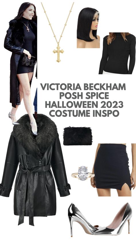 Posh spice halloween costume, Halloween 2023, women’s Halloween costume, unique costume Posh Spice Halloween Costume, Celebrity Costume Party, Halloween Party Costumes Women, Victoria Beckham Costume, Pop Culture Halloween Costumes 2024, Posh Spice Outfit, Posh Spice Costume, Celebrity Costume Ideas, Celeb Costumes