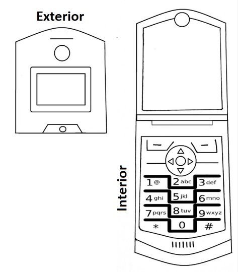 Cardboard Flip Phone Template, Flip Phone Drawing, Flip Phone Template, Phone Printable, Phone Craft, Phone Template, Papercraft Printable, Papercraft Templates, Flip Phone