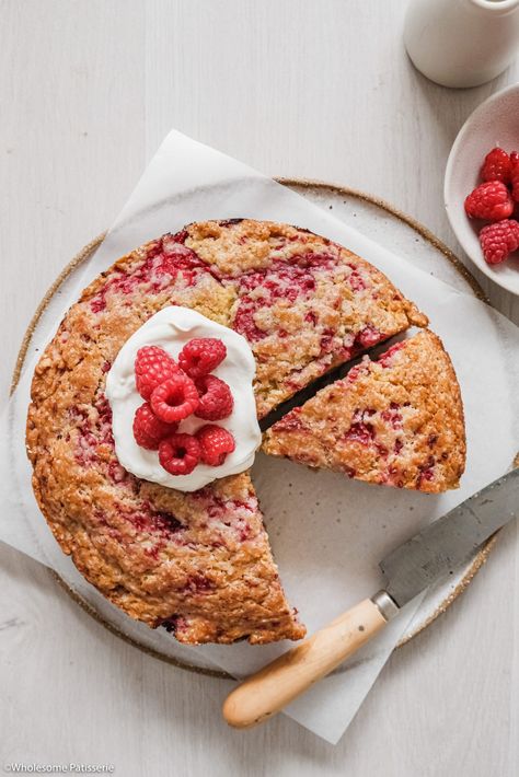 Raspberry Olive Oil Cake, Raspberry Yogurt Cake, Cakes With Raspberries, Vanilla Cake With Raspberry Buttercream, Raspberry Yoghurt Cake, Raspberry Coconut Cake, Raspberry Cake Recipe, Raspberry Elegance Cake Recipe, Raspberry Cake Recipes