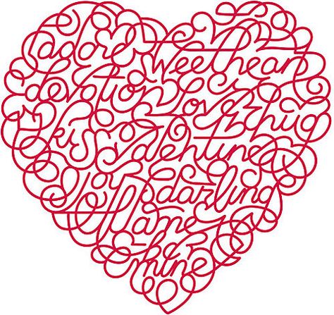 be mine, valentine Herb Lubalin, Beautiful Typography, Heart Day, I Love Heart, Creative Typography, My Funny Valentine, Romantic Valentine, Heart Art, All You Need Is Love