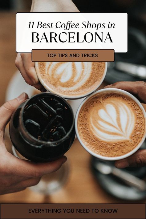 Coffee Shops Barcelona, Barcelona Coffee Shop, Spain Cafe, Barcelona Coffee, Spanish Coffee, Shopping In Barcelona, Coffee With Alcohol, Speciality Coffee Shop, Coffee Places