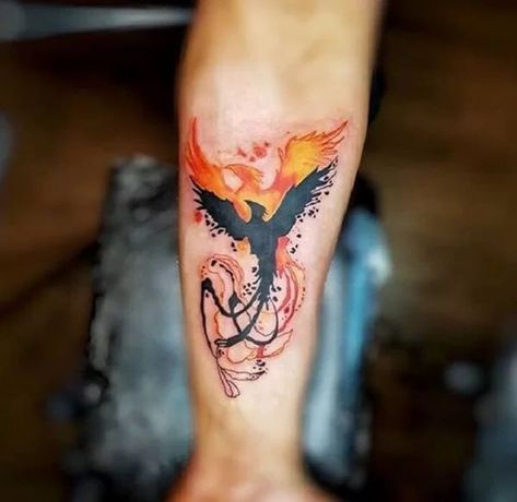 Flaming Phoenix Rising from the Ashes Tattoo Ashes Tattoo, Phoenix Tattoo Men, Phoenix Tattoo For Men, Fenix Tattoo, Rising Phoenix Tattoo, Phoenix Bird Tattoos, Phoenix Tattoos, Hawk Tattoo, Phoenix Tattoo Design