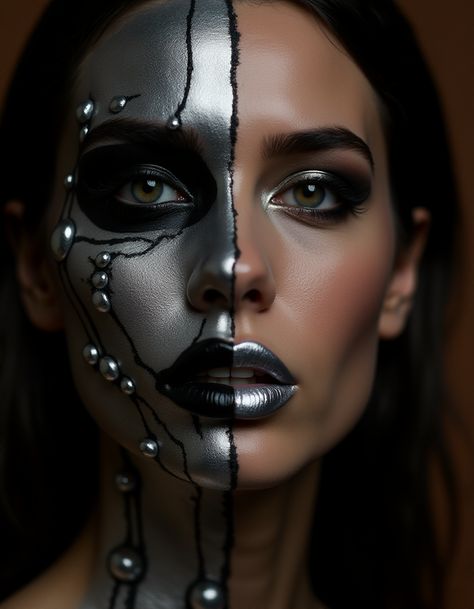 Score killer Halloween makeup looks without the stress! Get inspired by these easy DIY tutorials perfect for beginners. From spooky to glamorous, find the perfect look to unleash your inner ghoul or fairy this Halloween. Skeleton Cat Makeup, Halloween Makeup Diy Tutorial, Diy Halloween Makeup, Halloween Makeup Diy, Makeup Easy, Halloween Makeup Tutorial, Halloween Makeup Easy, Halloween Makeup Looks, Cat Makeup