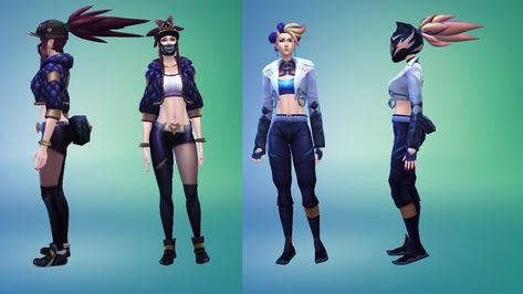 Los Sims 4 Mods, League Of Legends Cosplay, Akali League Of Legends, Sims 4 Mods Clothes, Sims 4 Cc, Sims 4 Custom Content, Sims 4 Mods, The Sims 4, Sims Cc