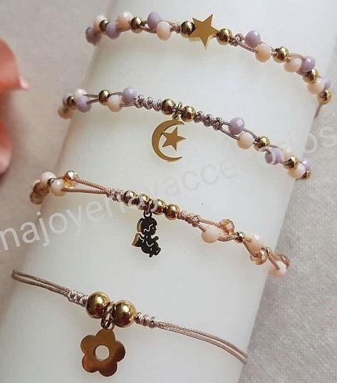 Braided Bracelet Diy, Gelang Manik-manik, Pretty Jewelry Necklaces, Bracelets Handmade Diy, Pola Gelang, Gelang Manik, Diy Bracelets Easy, Diy Bracelet Designs, Diy Bracelets Patterns