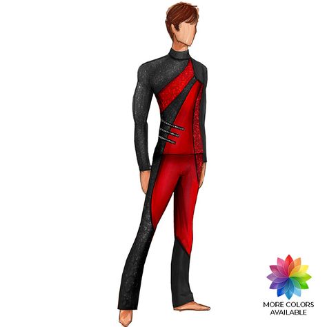 Latin Dance Costumes Men, Color Guard Costumes, Creative Costuming Designs, Color Guard Uniforms, Aerial Costume, Marching Band Uniforms, Ice Skating Costumes, Fashion Infographic, Dance Attire