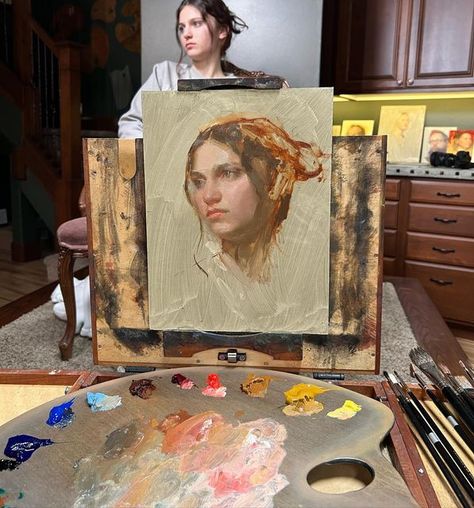 Casey Childs, Artist Block, Instagram Portrait, Portrait Sketch, Art Process, Haikyuu Wallpaper, Oil Portrait, Oil Painting Portrait, Anatomy Drawing