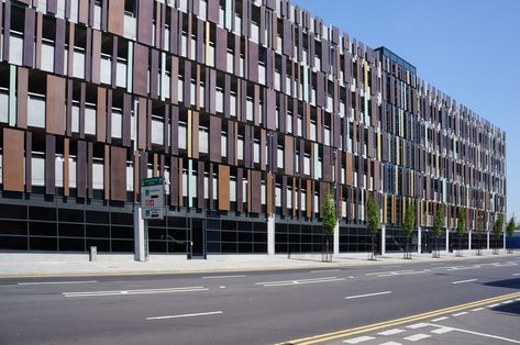 Multi Story Car Park, Multi Storey Car Park Design, Multi Storey Car Park, Car Park Design, Parking Building, Nottingham Uk, Car Parks, Cladding Design, Opening Car