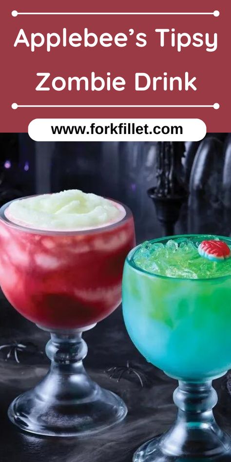 Want to feel like you're at a bar? With Applebee's Tipsy Zombie Drink Recipe, you can successfully create a superb drink. Applebees Zombie Drink Recipe, Applebees Drink Recipes, Applebees Tipsy Zombie Drink Recipe, Zombie Recipe Cocktails, Zombie Alcohol Drink, Applebees Cocktail Recipes, Zombie Drinks Alcohol, Zombie Cocktail Recipe, Zombie Drink Recipe