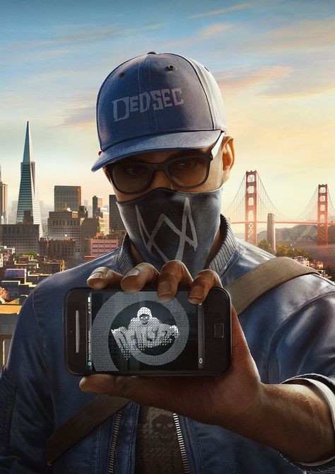 ArtStation - Marcus on the roofs, Eve Berthelette Marcus Holloway Watch Dogs 2, Marcus Holloway, Watch Dogs 2, Team Work, Watch Dogs, The Game, Photoshop