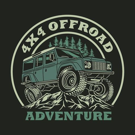 Outdoors Logo Design, Adventure Shirt Design, Adventure Logo Design, Adventure 4x4, Camping Icons, Road Logo, Logo Travel, Adventure Car, Adventure Logo