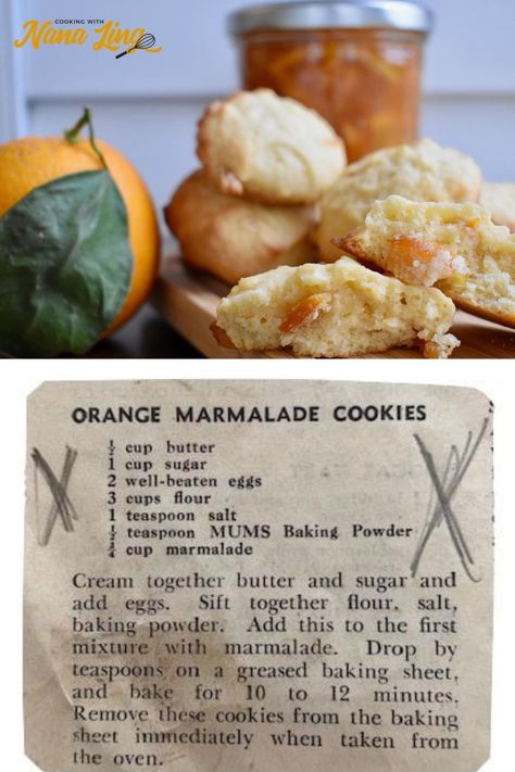 Orange Marmalade Cookies, Marmalade Biscuits, Apple Sour Cream Slice, Marmalade Cookies, Soft Biscuits, Slice Recipes, Sweet Bakes, Plain Cookies, Grilled Salmon Recipes