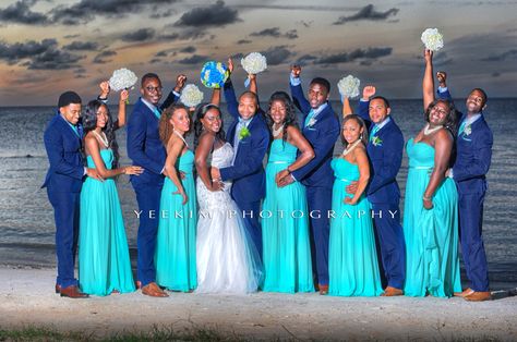 Turquoise And Royal Blue Wedding, Navy Blue And Teal Wedding Theme, Turquoise And Blue Wedding, Teal Wedding Theme Bridesmaid Dress, Teal Wedding Dresses The Bride, Cobalt Wedding Theme, Maid Of Honor Dress Turquoise, Navy Blue And Teal Wedding, Royal Blue Beach Wedding