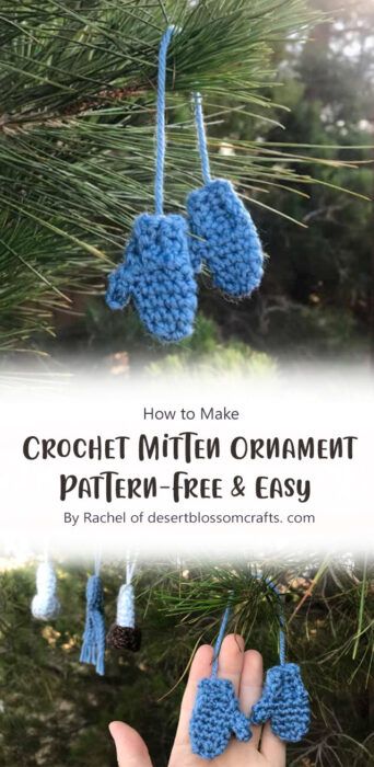 Crafting Joy: The Mini Mitten Christmas Ornaments Free Crochet Pattern Ideas - Carolinamontoni.com Mitten Ornament Pattern, Crochet Christmas Ornaments Free, Mini Christmas Ornaments, Mitten Ornaments, Crochet Christmas Gifts, Crochet Xmas, Easter Crochet Patterns, Crochet Christmas Decorations, Crochet Ornaments