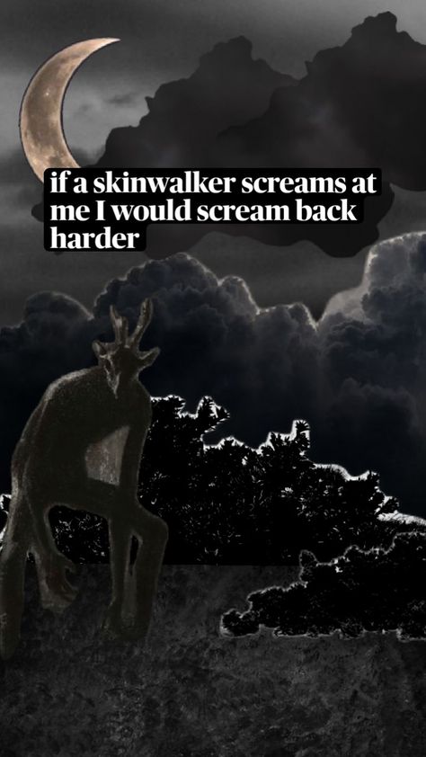 real #skinwalker #fun #paranormal Skin Walker Art, Skin Walker, Walker Art, Creepy Pictures, Background Ideas, Weird Stuff, Wallpapers, Collage, Skin