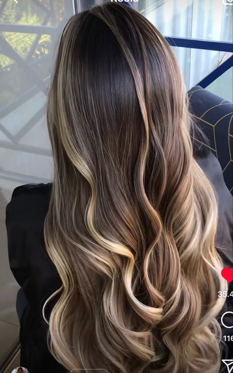 Hair Color Balayage Brown, Warm Caramel Highlights, Blonde Highlights Curly Hair, Color Rubio, Highlights Curly Hair, Brown Hair Looks, Wedding Hairstyles Bride, Birthday Hair, Hair Stylies