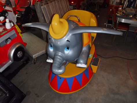 Awesome Disney DUMBO Arcade Kiddie Ride Store Front coin operated, see video  | eBay Vintage Arcade, Kiddie Rides, Coin Operated, Funny Toys, Arcade Machine, Old Disney, Store Front, Kid Stuff, Coin