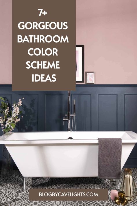 7 bathroom color scheme ideas Best Blue For Bathroom, Bathroom Ideas Colour Schemes, Color Palette Bathroom Colour Schemes, Bathroom Tile Combinations Color Schemes Colour Palettes, Bathroom Colour Schemes Warm, Master Bath Color Scheme Ideas, Grey Bathroom Ideas With Pop Of Color, Bathroom Color Scheme Inspiration, Bathroom Paint Ideas Colour Schemes