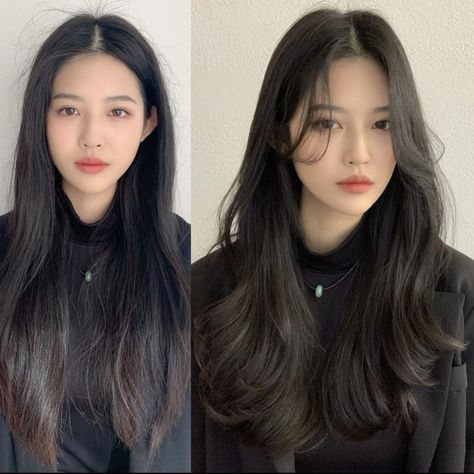 Korean Haircut Long, Korean Long Hair, Asian Long Hair, Korean Hair Color, Asian Haircut, Hair Inspiration Long, Hairstyles For Layered Hair, Pretty Hair Color, Haircuts For Medium Hair