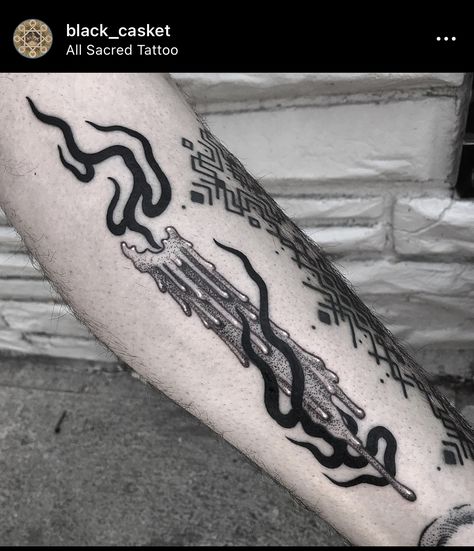 Black Flash Tattoos, Simple Leg Tattoos, Tatoo Inspiration, Tattoo Filler, Knuckle Tattoos, Bottle Tattoo, Flame Tattoos, Scranton Pa, Fire Tattoo