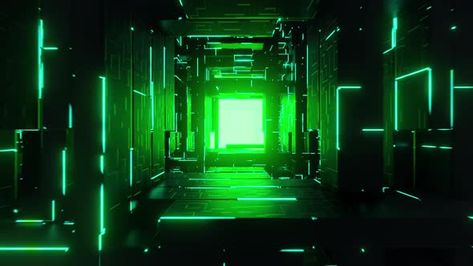 Cyber Digital Tunnel by 3D_Background | VideoHive Banner Gaming, Neon Tunnel, Experiential Design, Cyberpunk Aesthetic, Green Neon, 3d Background, Photoshop Backgrounds, Animation Background, Alpha Channel