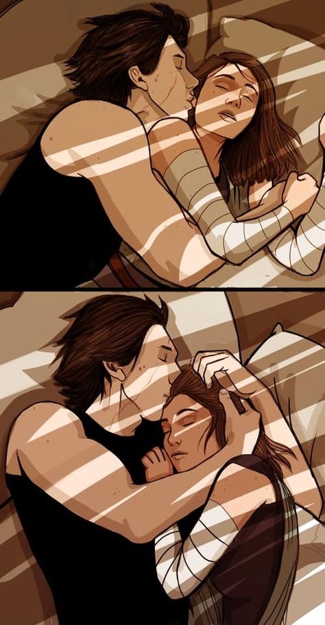 Kylo Ren Fanart, Kylo Ren Fan Art, Reylo Fanart, Kylo Rey, Bed Scene, Kylo Ren And Rey, Severus Rogue, Star Wars Kylo Ren, Star Wars Love