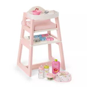 Doll Accessories & Furniture | American Girl Bitty Baby American Girl, Convertible High Chair, Baby Doll Furniture, Baby Dolls For Toddlers, Doll High Chair, American Girl Store, Disney Garden, Doll Nursery, Baby Doll Nursery