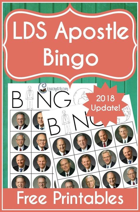 I love this! LDS apostle Bingo. Would be great to prepare for General Conference or a Family Home Evening (with new 2018 apostles) #FHE #LDSconf #Mormon #LDS Lds Conference Activities, General Conference Activities For Kids, Boys Activities, Lds Apostles, Conference Activities, General Conference Activities, Conference Ideas, Sunday Activities, Lds Conference