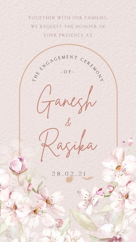 Kad Jemputan Pertunangan, Digital Invitations Engagement, Engagement Invitation Card Design, Digital Wedding Invitations Design, Electronic Wedding Invitations, Indian Wedding Invitation Card Design, Engagement Invitation Cards, Wedding Invitation Trends, Indian Garden