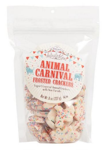 Affordable Snacks, Circus Party Favors, Frosted Animal Crackers, Theme Snack, Snacks Chips, Animal Cracker, Birthday Sheet Cakes, Carnival Themed Party, Sprinkle Baby Shower