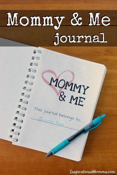 This Mommy & Me Journal is the perfect keepsake to create! You can document those awesome moments while staying connected with your ever-changing child! Mommy And Me Journal Ideas, Mommy Journal Ideas, Mommy And Me Journal Prompts, Mommy And Me Journal, Girl Journaling, Mommy Journal, Memories Box Diy, Toddler Journal, Journal Ideas Prompts