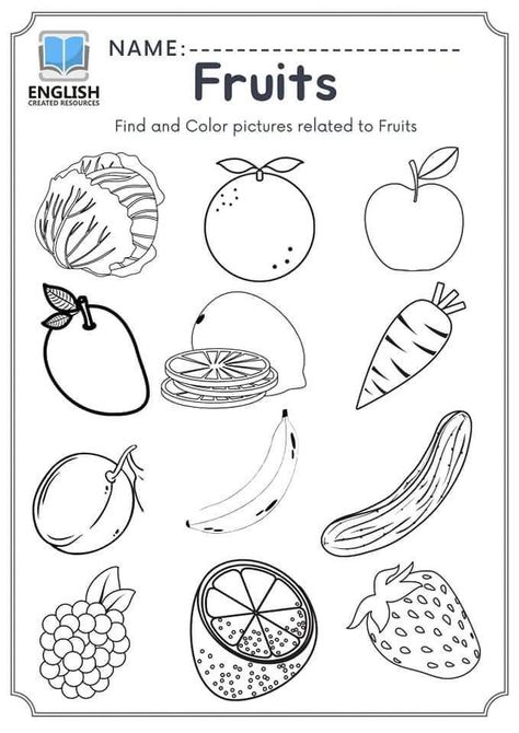 Worksheet On Fruits For Kindergarten, Fruits Worksheets For Kindergarten, Evs Worksheet, Preschool Classroom Rules, Lkg Worksheets, Handwriting Worksheets For Kids, Preschool Activities Printable, Reading Comprehension For Kids, Fun Worksheets For Kids