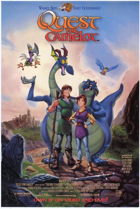 One of my favorite childhood movies <3 One of my favorite movies in general. Camelot Movie, Brazil Movie, Movie Diary, Quest For Camelot, Disney Animated Movies, Film Disney, Childhood Movies, Kids' Movies, Old Cartoons