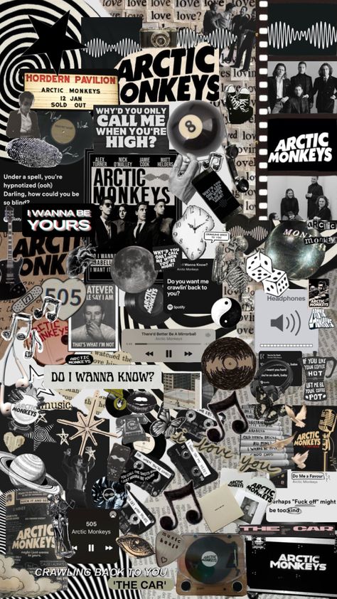 #￼arcticmonkeys #505 #blackandwhite Punk Visual Art, The Arctic Monkeys, Iphone Wallpaper Preppy, Future Wallpaper, Artic Monkeys, Band Wallpapers, Edgy Wallpaper, Iphone Wallpaper Girly, Art Wallpaper Iphone