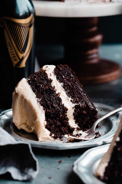 Guinness Dessert, Stephanie Simmons, Guinness Chocolate Cake, Brown Butter Cream Cheese Frosting, Brown Butter Cream Cheese, Guinness Chocolate, Guinness Cake, Brown Butter Frosting, Butter Cream Cheese Frosting