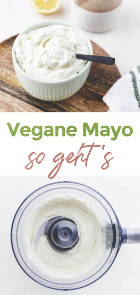 Das schnellste und beste Vegane Mayo Rezept. Lass mich dir zeigen, wie du mit ein paar wenigen Zutaten und Schritten vegane Mayonnaise ganz einfach selber machen kannst. #mayonnaise #ohneei #rezepte #vegan #selbermachen Vegan Mayo, Vegan Mayonnaise, Healthy Recipes Easy Snacks, Vegan Sandwich, Healthy Snacks Easy, Vegan Breakfast Recipes, Vegan Breakfast, Vegan Diet, Ice Cream Recipes