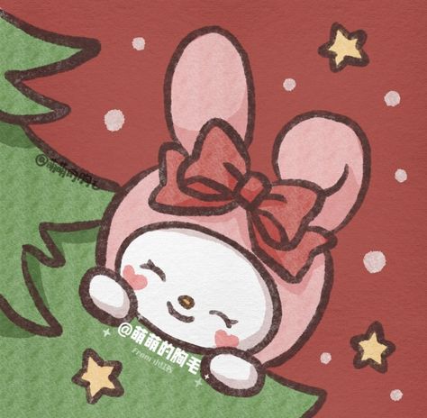 My Melody And Kuromi Matching Pfp Christmas, My Melody Christmas Pfp, My Melody And Kuromi Christmas, Christmas Profile Pics Aesthetic, Christmas Pfp Hello Kitty, Pfp Aesthetic Hello Kitty, Matching Icons Navidad, Hello Kitty Christmas Pfp, Matching Pfp Couple Christmas