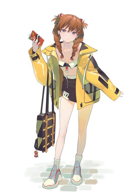 ArtStation - Asuka Street Wear, Tim Löchner Evangelion Art, Neon Evangelion, V Cute, Genesis Evangelion, Neon Genesis, Female Character Design, Chica Anime Manga, Neon Genesis Evangelion, Manga Girl