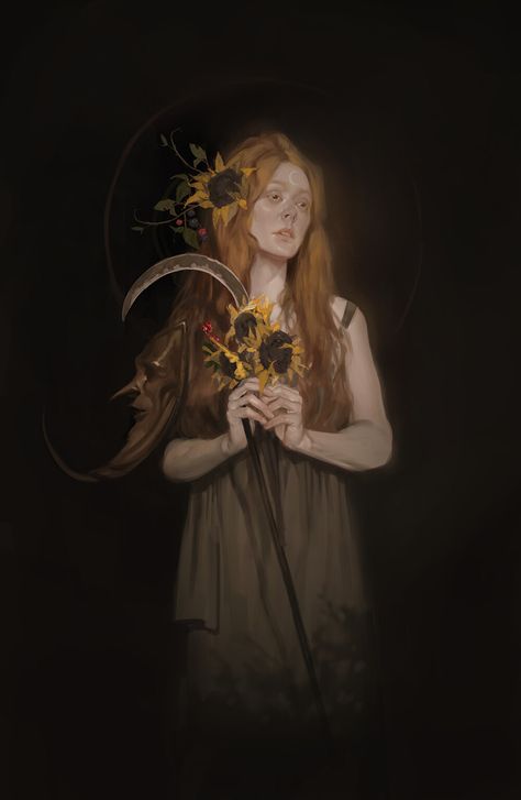 ArtStation - Autumn, Jodie Muir Jodie Muir, Slavic Mythology, Slavic Folklore, Inner Witch, Arte Inspo, Beltane, Zooey Deschanel, Witch Art, Reference Poses