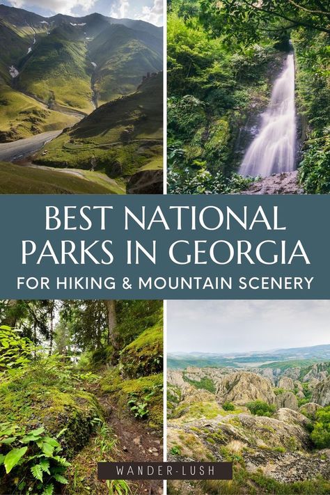 Georgia National Parks, Places To Visit In Georgia, Hiking Desert, Georgia Europe, Georgia Hiking, List Of National Parks, Georgia Travel Guide, Azerbaijan Travel, Hiking In Georgia